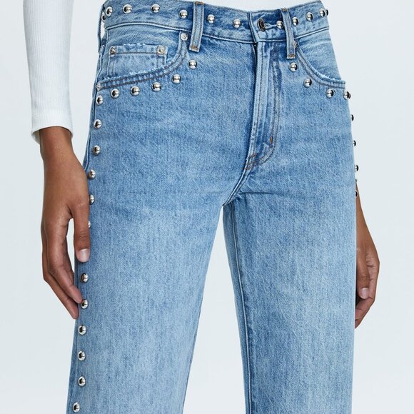Pistola Lexi Studded Mid Rise Jeans 28 - Picture 2 of 3